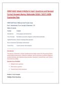 NRNP 6635 Week 6 Midterm Exam Questions and Revised Correct Answers & Rationales &lpar;2026 &sol; 2027&rpar; 100&percnt; Guarantee Pass