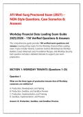 ATI Med-Surg Proctored Exam 2027 &vert; NGN Case Scenarios & Verified Answers Bank