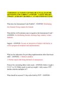 CERTIFIED LACTATION COUNSELOR ACTUAL EXAM 400&NewLine;QUESTIONS AND CORRECT ANSWERS - LATEST 2026-2027&NewLine;UPDATE &vert; ALREADY GRADED A&plus; &vert; GUARANTEED SUCCESS&period;