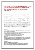 NSG 533 ADVANCED PHARM EXAM 300 ACTUAL &NewLine;QUESTIONS AND CORRECT ANSWERS WITH &NewLine;RATIONALE LATEST UPDATE ALREADY &NewLine;GRADED A&plus;
