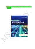 TEST BANK FOR BURNS AND GROVE'S THE PRACTICE OF NURSING RESEARCH&colon; APPRAISAL&comma; SYNTHESIS&comma; AND GENERATION OF EVIDENCE 9TH EDITION LATEST VERSION 2026&sol;2027 &lbrack;A&plus;&rsqb; BY JENNIFER R&period; GRAY&comma; SUSAN K&period; GROVE