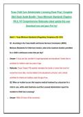 Texas Child Care Administrator Licensing Exam Prep &vert; Complete&NewLine;Q&A Study Guide Bundle &vert; Texas Minimum Standards Chapters&NewLine;746 & 747 Comprehensive Rationales latest update this year&NewLine;Download now and pass first try&excl;