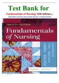 Test Bank for Fundamentals of Nursing 12th Edition by Patricia Potter&comma; Anne Perry&comma; Patricia Stockert&comma; Amy Hall and Wendy Ostendorf &lpar;9780443124068&rpar;