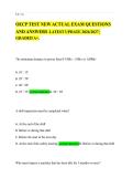 OECP TEST NEW ACTUAL EXAM QUESTIONS&NewLine;AND ANSWERS LATEST UPDATE 2026&sol;2027 &vert;&NewLine;GRADED A&plus;&period;&NewLine;