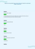 CHIPOTLE MANAGER SERVSAFE ACTUAL EXAM TEST PAPER FULL QUESTIONS&NewLine;CORRECT RESPONSES