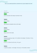 CHM 113 EXAM PREP QUESTIONS ANSWERS STUDY GUIDE VERIFIED SOLUTION