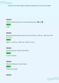 CHM 113 EXAM STUDY SHEET COMPLETE QUESTIONS ACCURATE SOLUTIONS
