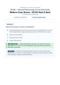 NR566 &sol; NR 566 Midterm Exam and Final Exam &lpar;Latest 2026 &sol; 2027&rpar;&colon;&lpar;EXAM BUNDLE WITH COMPLETE SOLUTIONS&rpar; Advanced Pharmacology for Care of the Family - Chamberlain&colon; Questions and Verified Answers