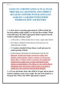 NASM CNC CERTIFICATION ACTUAL EXAM&NewLine;PREP 2026 ALL QUESTIONS AND CORRECT&NewLine;DETAILED ANSWERS WITH RATIONALES&NewLine;ALREADY A GRADED WITH EXPERT&NewLine;FEEDBACK &vert;NEW AND REVISED