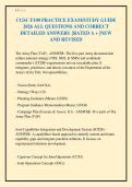 CGSC F100 PRACTICE EXAM&sol;STUDY GUIDE&NewLine;2026 ALL QUESTIONS AND CORRECT&NewLine;DETAILED ANSWERS &vert;RATED A &plus; &vert;NEW&NewLine;AND REVISED&NewLine;