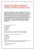SAMPADA LEVEL 1 THEORY EXAM 300 ACTUAL &NewLine;QUESTIONS AND CORRECT ANSWERS WITH &NewLine;RATIONALE LATEST UPDATE ALREADY GRADED A&plus; 