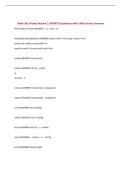 Math 302 Pretest Review &vert; UPDATED Questions with 100&percnt; Correct Answers&NewLine;
