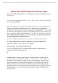 Math 302 Exam &vert; UPDATED Questions with 100&percnt; Correct Answers&NewLine;