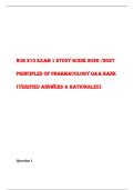 NUR 210 EXAM 1 STUDY GUIDE 2026 &sol;2027 PRINCIPLES OF PHARMACOLOGY Q&A BANK &lpar;VERIFIED ANSWERS & RATIONALES&rpar;&NewLine;&NewLine;