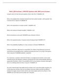 Math 1280 Final Exam &vert; UPDATED Questions with 100&percnt; Correct Answers&NewLine;
