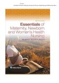 Test Bank For Essentials of Maternity&comma; Newborn&comma; and Women's Health Nursing 6th Edition by SUSAN RICCI &lpar;ALL CHAPTER 1 TO 51 FULLY COVERED AND VERIFIED FOR 2026&sol;2028&rpar;