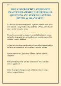WGU C182 OBJECTIVE ASSESSMENT&NewLine;PRACTICE EXAM&sol;STUDY GUIDE 2026 ALL&NewLine;QUESTIONS AND VERIFIED ANSWERS&NewLine;&vert;RATED A&plus; &vert;BRAND NEW&excl;&excl;&NewLine;