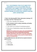WGU C182 INTRODUCTION TO IT OBJECTIVE&NewLine;ASSESSMENT ACTUAL EXAM PREP 2026 ALL&NewLine;QUESTIONS AND CORRECT DETAILED ANSWERS&NewLine;WITH RATIONALES ALREADY A GRADED WITH&NewLine;EXPERT FEEDBACK &vert;TOP RATED VERSION FOR 2026&NewLine;&vert;NEW AND REVISED