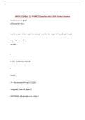 MATH 3339 Test 2 &vert; UPDATED Questions with 100&percnt; Correct Answers&NewLine;