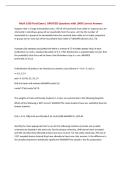 Math 3339 Final Exam &vert; UPDATED Questions with 100&percnt; Correct Answers&NewLine;