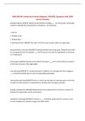 MBA 600 MG University of North Alabama&vert; UPDATED Questions with 100&percnt; Correct Answers
