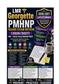 LMR Georgette PMHNP Board Exam Review 2026&sol;2027 &vert; High-Yield Board Prep Questions