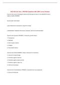 MCB 450 Unit One &vert; UPDATED Questions with 100&percnt; Correct Answers&NewLine;