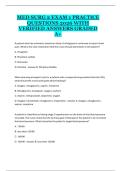 Med Surg 2 Exam 1 &ndash; Complete Practice Questions and Study Guide