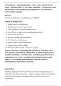 CDFM MODULE 3 2025 COMPREHENSIVE EXAM &vert; EXAM PRACTICE &vert; STUDY&NewLine;GUIDE &vert; TESTBANK &vert; PRACTICE QUESTIONS & ANSWERS &vert; CERTIFICATION EXAM&NewLine;PREPARATION &vert; ADVANCED REVIEW &vert; COMPREHENSIVE PRACTICE EXAM &vert;&NewLine;LATEST UPDATE 2026&sol;2027