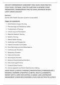 HESI EXIT COMPREHENSIVE ASSESSMENT FINAL EXAM &vert; EXAM PRACTICE &vert;&NewLine;STUDY GUIDE &vert; TESTBANK &vert; PRACTICE QUESTIONS & ANSWERS &vert; EXAM&NewLine;PREPARATION &vert; COMPREHENSIVE PRACTICE EXAM &vert; ADVANCED REVIEW &vert;&NewLine;LATEST UPDATE 2026&sol;2027