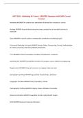 MGT 6201 - Marketing W1 Exam &vert; UPDATED Questions with 100&percnt; Correct Answers&NewLine;