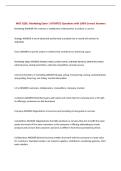 MGT 6201&colon; Marketing Exam &vert; UPDATED Questions with 100&percnt; Correct Answers&NewLine;