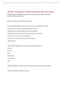 MGT 8803 &ndash; Marketing Exam &vert; UPDATED Questions with 100&percnt; Correct Answers&NewLine;