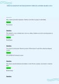 CHSOS EXAM REVIEW SOLVED QUESTIONS COMPLETE ANSWERS GRADED A PLUS