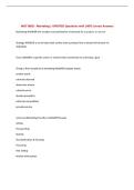 MGT 8803 - Marketing &vert; UPDATED Questions with 100&percnt; Correct Answers&NewLine;