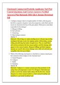 Cincinnati Commercial Pesticide Applicator Turf Pest &NewLine;Control Questions And Correct Answers &lpar;Verified &NewLine;Answers&rpar; Plus Rationale 2026 Q&A&vert; Instant Download &NewLine;Pdf 