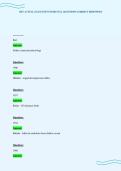 CHT ACTUAL EXAM TEST PAPER FULL QUESTIONS CORRECT RESPONSES