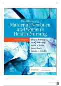 Test Bank for Foundations of Maternal-Newborn and Women&rsquo;s Health Nursing&comma; 8th Edition by Sharon Smith Murray A&plus; Verified Guide &vert;&vert; Updated 2024&vert;2025 &vert;&vert; All Chapters Included