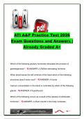 ATI Anatomy & Physiology &lpar;A&P&rpar; Practice Test 2026 &vert; 60 Exam Questions & Answers &vert; Endocrine&comma; Cardiovascular&comma; Respiratory&comma; Nervous & Urinary Systems