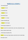 NURS 6111 EXAM 1 &vert; QUESTIONS & ANSWERS &vert; COMPREHENSIVE ADVANCED NURSING PRACTICE STUDY GUIDE