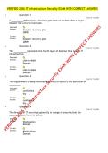 VERIFIED 2026 IT Infrastructure Security EXAM WITH CORRECT ANSWERS&period;