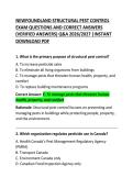 Newfoundland and Labrador Structural Pest Control Exam Questions and Correct Answers &lpar;Comprehensive Practice Guide&rpar;
