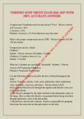 VERIFIED AEMT NREMT EXAM 2026 -2027 WITH 100- ACCURATE ANSWERS