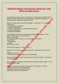 VERIFIED Athletic Training Exam 2026&sol;2027 with 100&percnt; accurate answer