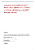 This comprehensive 200-question study bank is designed specifically to mirror the latest Colorado Accident and Health Insurance Licensing Exam administered via Pearson VUE&period; Each multiple-choice question provides an immediate&comma; verified bold-italic answer a