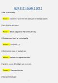 NUR 6121 EXAM 3 SET 2 &vert; QUESTIONS & ANSWERS &vert; COMPREHENSIVE ADVANCED NURSING PRACTICE STUDY GUIDE