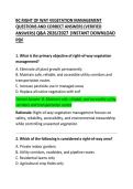 BC Right of Way Vegetation Management Exam Questions and Correct Answers &lpar;Comprehensive Practice Guide&rpar;