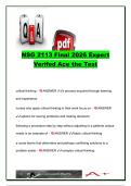 NSG 2113 Final Exam &vert; 300&plus; Exam Questions & Correct Answers &vert; Critical Thinking&comma; Nursing Process&comma; Clinical Judgment&comma; Care Planning&comma; Documentation&comma; Cultural Competence & Therapeutic Communication