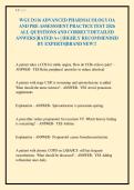 WGU D116 ADVANCED PHARMACOLOGY OA&NewLine;AND PRE ASSESSMENT PRACTICE TEST 2026&NewLine;ALL QUESTIONS AND CORRECT DETAILED&NewLine;ANWERS &vert;RATED A&plus; &vert; HIGHLY RECOMMENDED&NewLine;BY EXPERTS&vert;BRAND NEW&excl;&excl;&NewLine;