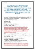 WGU D116 ADVANCED PHARMACOLOGY&NewLine;OBJECTIVE ASSESSMENT &lpar;OA&rpar; AND PREASSESSMENT &lpar;PA&rpar; COMPREHENSIVE ACTUAL EXAM&NewLine;PREP 2026 ALL QUESTIONS AND CORRECT&NewLine;DETAILED ANSWERS WITH RATIONALES ALREADY&NewLine;A GRADED WITH EXPERT FEEDBACK &vert;NEW AND&NewLine;REVISED